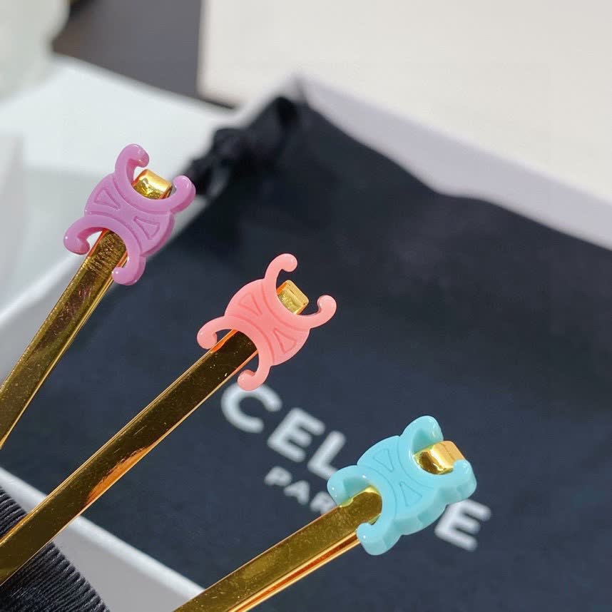 Celine Colorful Hair Clips Set